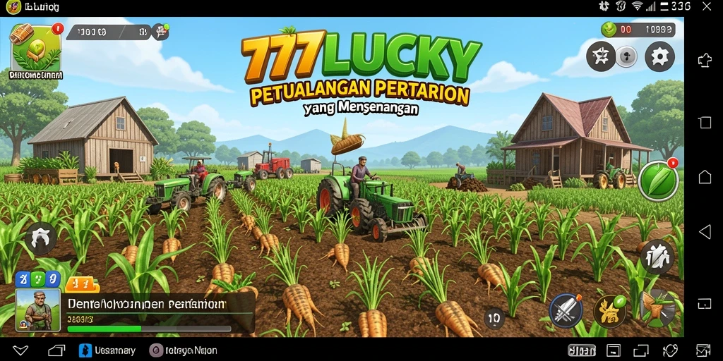 Gameplay menarik dalam dunia pertanian 777LUCKY dengan berbagai aktivitas.