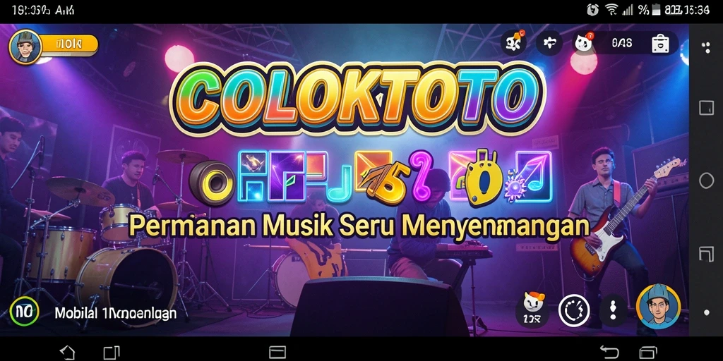 Tampilan gameplay COLOKTOTO yang penuh warna dan dinamis.