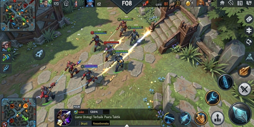 Tampilan menarik dari gameplay strategis FO8, menampilkan pertempuran dan taktik yang mendebarkan.