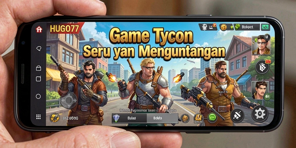 Tampilan gameplay HUGO77 yang menarik dan dinamis.