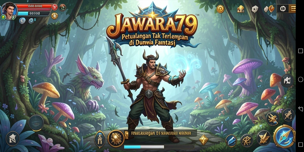 Screenshot menunjukkan aksi seru dalam JAWARA79 saat menjelajahi dunia.