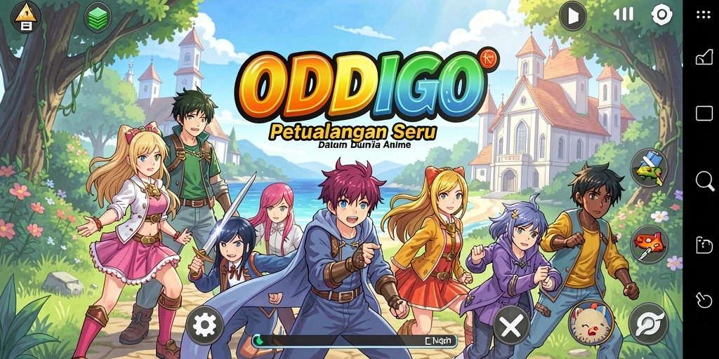 Tampilan gameplay ODDIGO yang menarik dan penuh aksi.