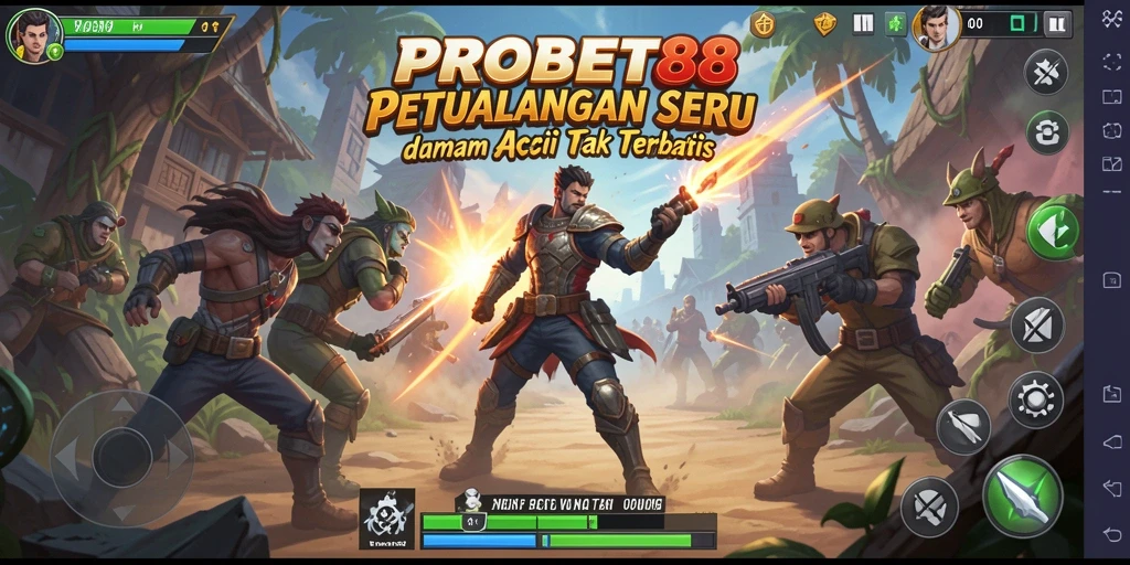 Tampilan gameplay seru dengan aksi penuh tantangan.